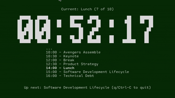 Agenda Timer for online meetings